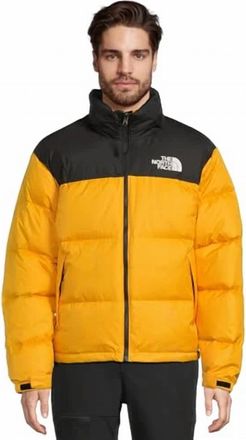 The North Face Retro Nuptse Jacket In Summit Gold/ Black