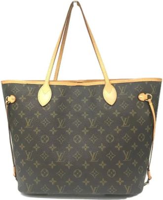 Louis Vuitton Pre-owned Tote Bags, female, Brown, Size: ONE SIZE Pre-owned Canvas shoulder-bags