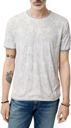 John Varvatos Reyes Reversible Burnout T-Shirt in White at Nordstrom, Size Xx-Large