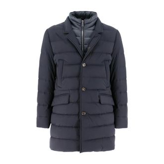 Moorer Gewatteerde ganzendonsjas - male - Moorer - Down Coats - Blue - XS - Coats