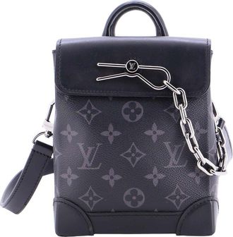 Louis Vuitton Steamer Bag Monogram Eclipse Canvas Nano (Authentic Pre-Loved)