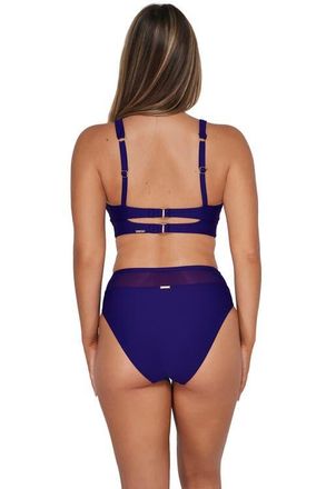 Sunsets Annie High Waist Bikini Swim Bottoms in Indigo at Nordstrom, Size X-Large