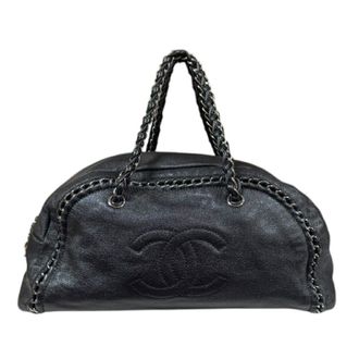 Chanel Black Leather Boston Bag (Pre-Owned)