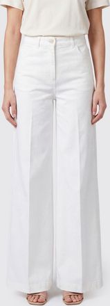 Aspesi Pantaloni wide leg a vita alta in velluto di cotone
