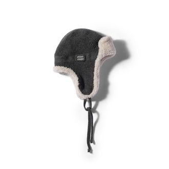 Miu Miu Wool, Cashmere And Shearling Trapper Hat, Woman, Grey/ivory, Size M