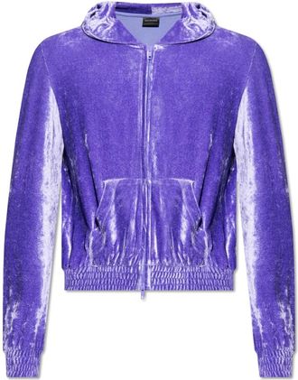 Balenciaga Sweatshirts Hoodies - Heren - Vesten met rits - Paars - S - Hoodies & sweatvesten