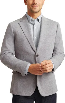 Bonobos Heathered Cotton Piqu&eacute; Sport Coat in Light Grey at Nordstrom, Size 42Regular