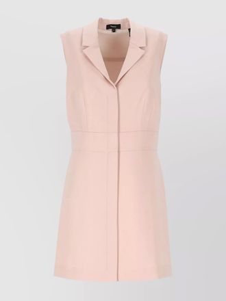 Theory mini dress with spear lapels