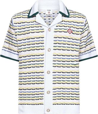 Casablanca Short Sleeve Shirt - Heren - Korte mouwen Overhemden - Veelkleurig - XL - Katoen - Overhemden