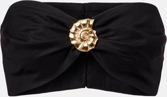 Adriana Degreas Top a fascia in misto cotone