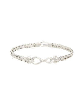 Meshmerise 0.10 Ct. Tw. Diamond 18K Gold Over Silver Bangle Bracelet