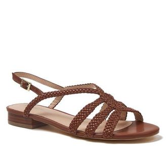 Lands End Pasadena Braided Sandals in Cognac at Nordstrom, Size 8.5