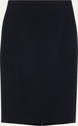 Max Mara Stretch Wool Midi Pencil Skirt