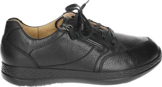 Ganter Casual Leren Schoenen Zwart - Heren - Sneakers - Zwart - 46 1/2 EU - Leer - Schoenen