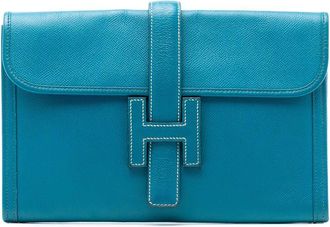 Herm&egrave;s Pre-owned Hermes Epsom Jige 29 HLQWDPKFF020H34G
