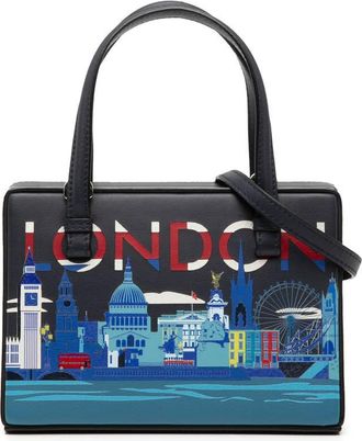 Loewe Pre-owned Loewe Small Leather London Postal Top Handle Bag 261926