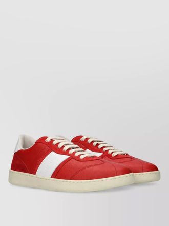Ferragamo leather lace-up sneakers
