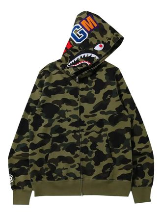 A Bathing Ape Hoodie met camouflageprint - Groen
