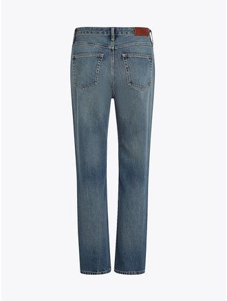 Tommy Hilfiger Womens High-Rise Faded Straight Fit Jean - Blue - 24W x 30L