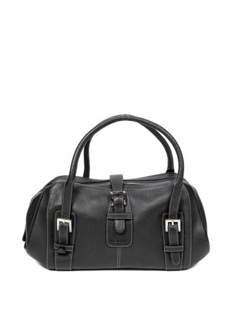 Loewe buckle leather bag - Black