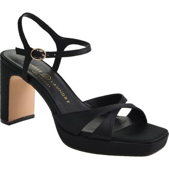 Chinese Laundry Gracie Ankle Strap Platform Sandal in Black at Nordstrom, Size 7.5
