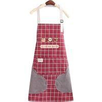 OEM Delantal De Cocina Impermeable Con Tama&ntilde;o Ajustable Y Bolsillo, Delantal De Malla, Delantal De Trabajo Para Cafeter&iacute;a, 1 Pieza (rojo) - Crezuo