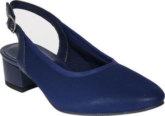 David Tate Silvana Slingback Pump in Navy Micro at Nordstrom, Size 10.5