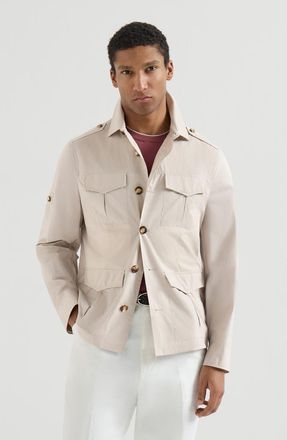 Brunello Cucinelli Water-resistant safari jacket in Panama at Nordstrom, Size 58 It