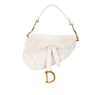 Dior Pre-owned Saddle Schoudertas - Dames - Pre-owned - Wit - Maat: ONE Size Leer