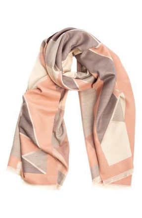 Saachi Mosaic Reversible Scarf in Pink at Nordstrom Rack