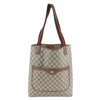 Gucci Pre-owned Tote Bags, male, Brown, Size: ONE SIZE Pre-owned Vintage Tote Bag