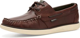 Barbour Rothley Boat Shoes Mens Shoes Dark Brown : 10 M, Leather/Suede