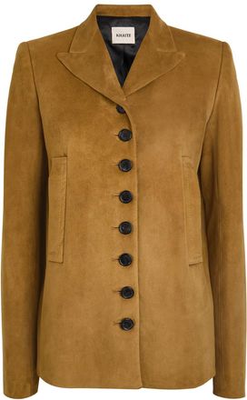 Khaite Saraphina Suede Jacket - Brown - 4 (UK8 / S)