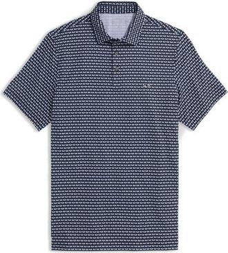 Vineyard Vines Nautical Print Sankaty Polo in Pickle Nautical Navy at Nordstrom, Size Xx-Large