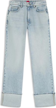 HUGO BOSS Gilissi Straight Jeans - Dames - Regular Fit Jeans - Blauw - W27 L32 - Katoen - Jeans