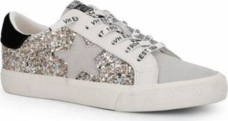 Vintage Havana Womens Kristen Sneaker In Grey/glitter Multi