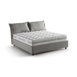 Talamo Italia Cama francesa de tela gris
