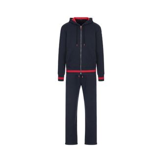 Kiton Tuta Jogging - Heren - Trainingspakken - Blauw - XL - Katoen - Fitness