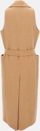 Max Mara Sleeveless Berlina1234 Camel Wool Vest