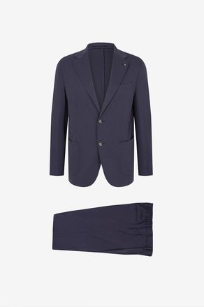 Giampaolo Einreihiger Jersey-Anzug Alimini