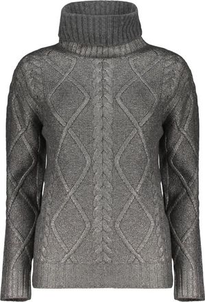 Herno Coltrui Sweater - Dames - Coltruien - Grijs - L - Wol - Truien & Vesten