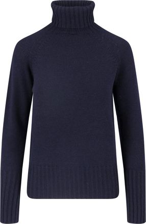 Drumohr Blue Merino Wool Turtleneck
