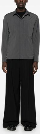 Herno Mens Soft Blend Long-sleeve Shirt - Grey - Size EU 46 (Mens)