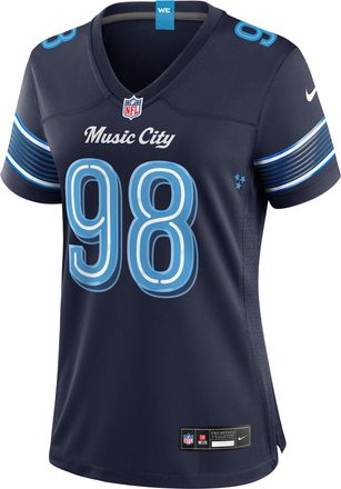 Nike Jeffery Simmons Tennessee Titans Rivalries Collection Nike Womens NFL Game Jersey in Blue | 67NW0JFO9VF-VEQ