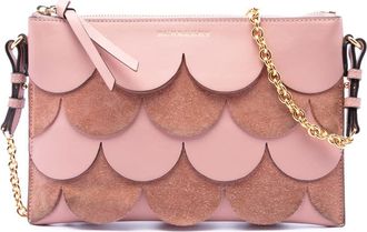 Burberry Pre-owned Burberry Scalloped Leather and Suede Peyton Crossbody Ladies 9E8AVY3ZZBQAJ87U