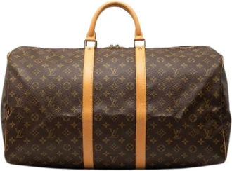 Louis Vuitton Pre-owned Weekend Bags, female, Brown, Size: ONE SIZE Pre-owned Keepall 55