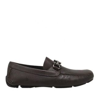 Ferragamo Mens Chestnut Loafers, US Size 5