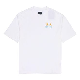 Nike Jordan Air Jordan x union Crossover SS22 Solid Color Breathable Logo Round Neck Short Sleeve Asia Edition White DM2844-100