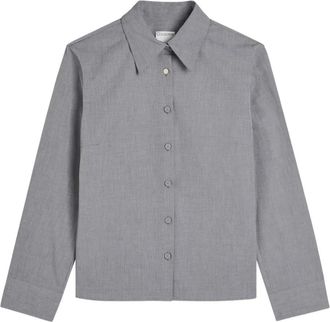 Calvin Klein buttoned collared top - Grey