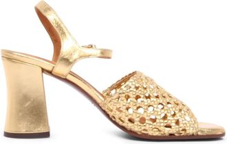 Chie Mihara Gouden Pausa Damessandalen - Dames - Sandalen met hakken - Geel - 38 EU - Schoenen
